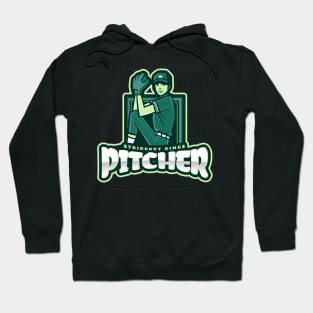 Strikeout Kings: Embrace the Power of a Baseball Pitcher. Hoodie